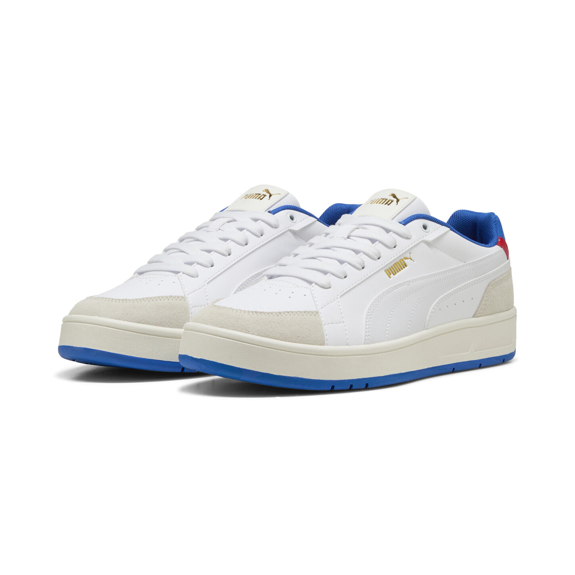 PUMA Court Classico Sport sneakers, uniseks PUMA Warm White Team Royal Blue