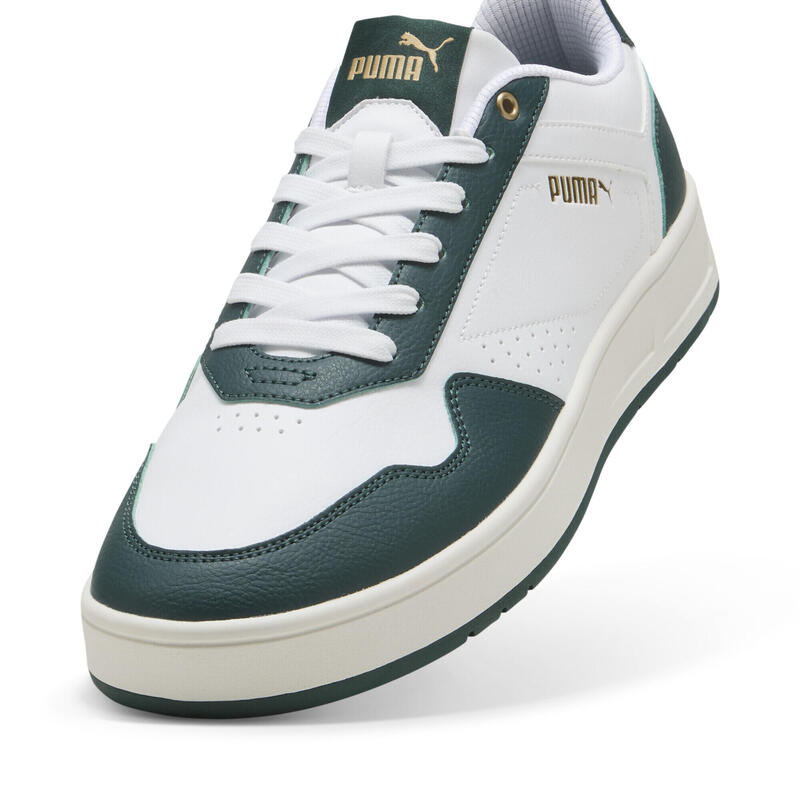 Încălțăminte Alergare Adulți Court Classic PUMA White Dark Myrtle Gold Green