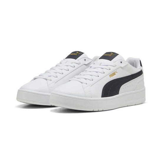 Sneakers Court Classico Unisexe PUMA White New Navy Gold Blue