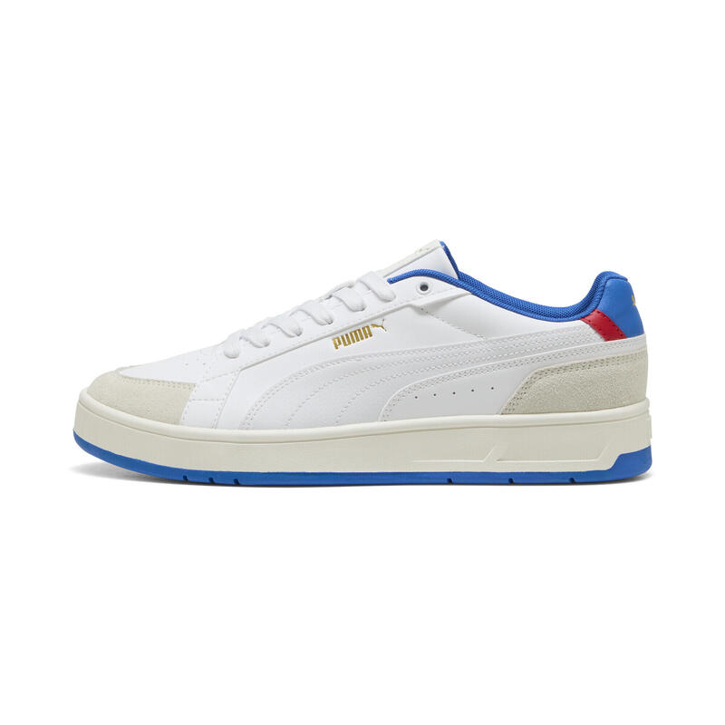 Sneakers Court Classico Unisexe PUMA Warm White Team Royal Blue