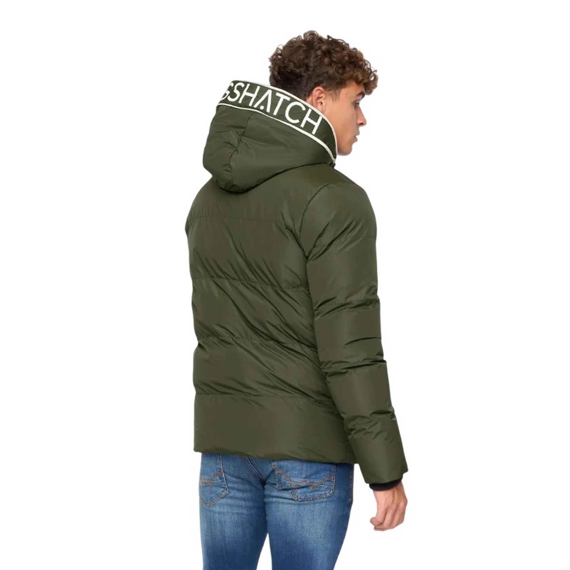 Mens Sandbox Hooded Jacket (Olive) 2/3