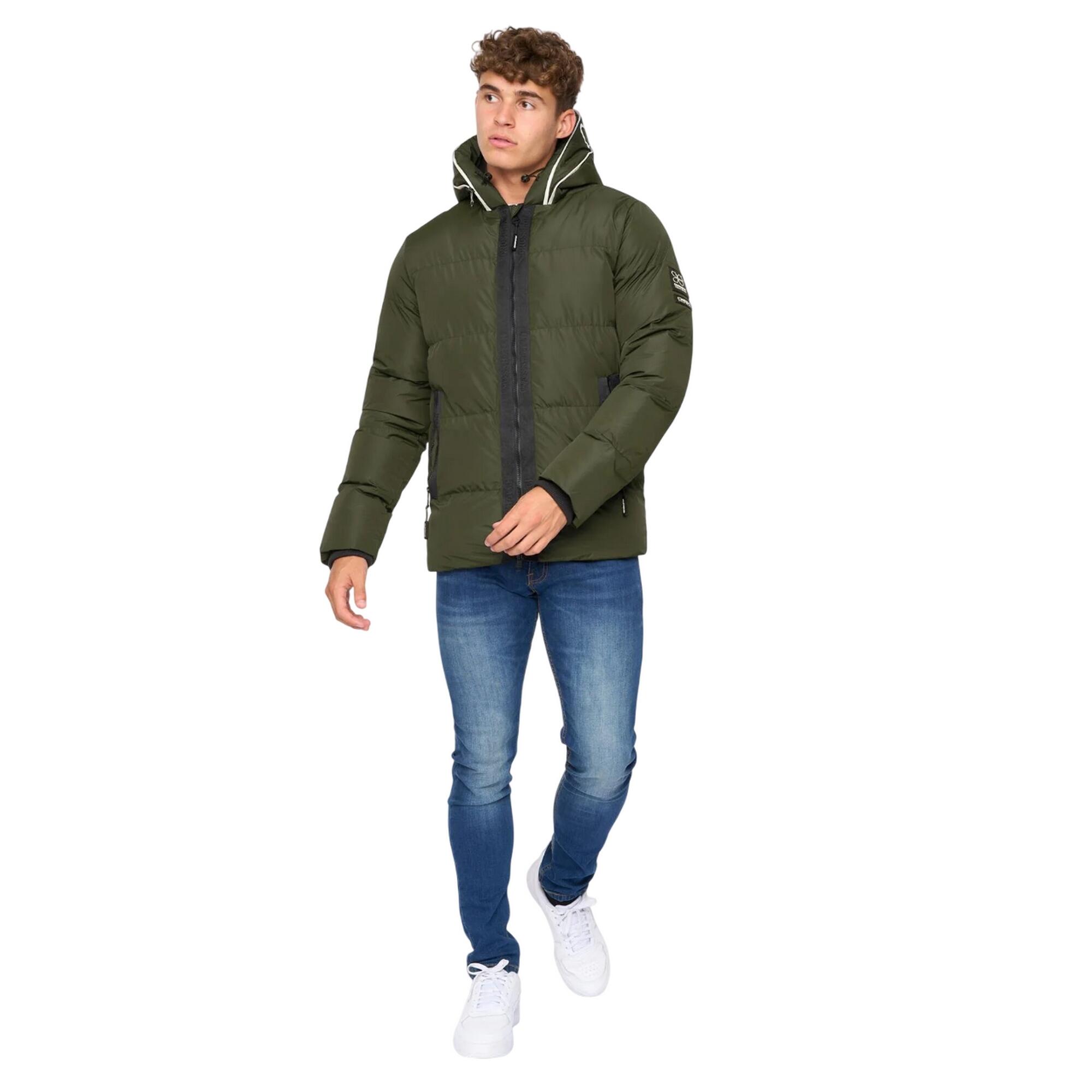 Mens Sandbox Hooded Jacket (Olive) 3/3