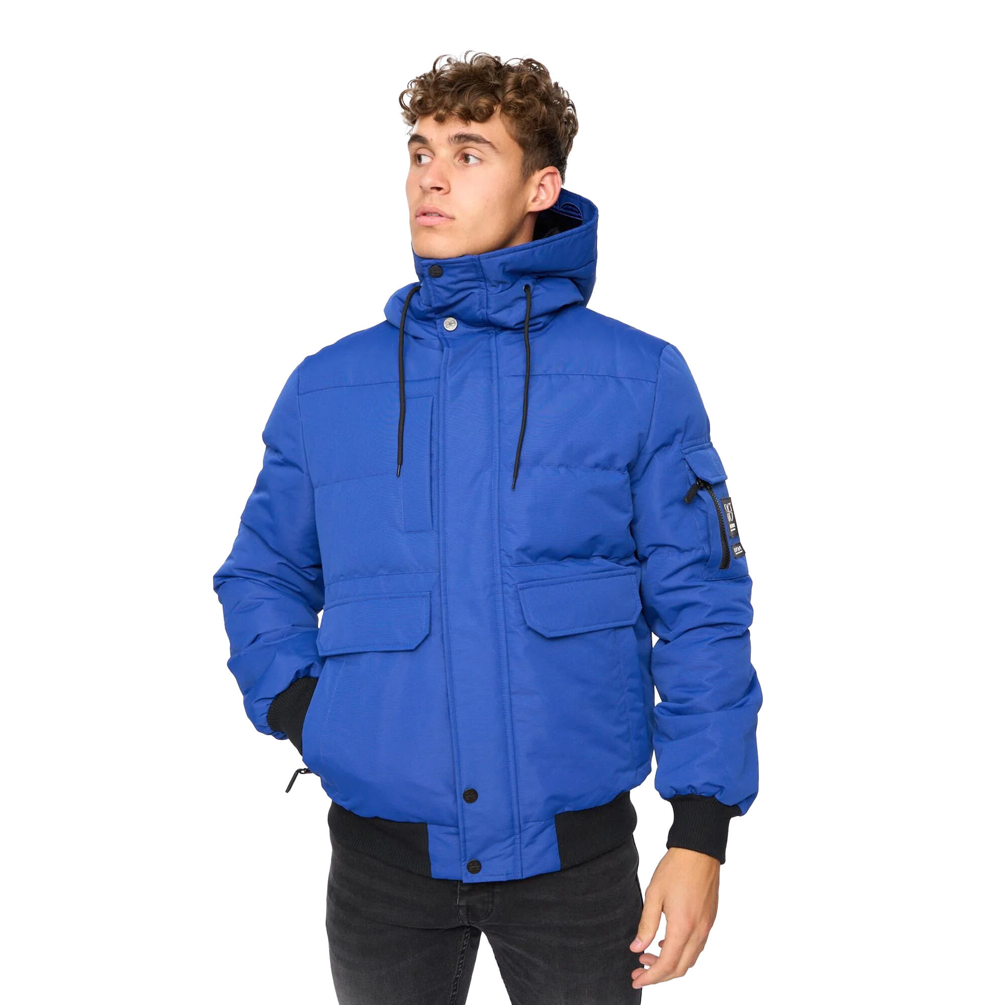 Bomber Uomo Crosshatch Milwaka Blu 2/3