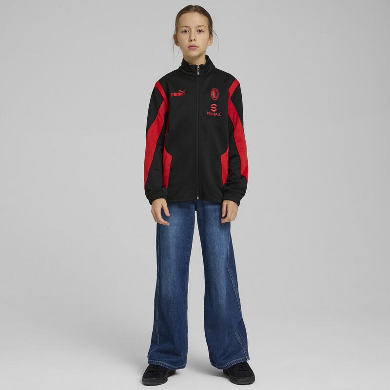 Młodzieżowa kurtka AC Milan ftblNRGY+ PUMA Black For All Time Red