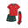 Minikit Home Portugal 2025 Enfant PUMA Sport Red Sugared Almond Beige