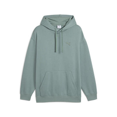 Essentials elevated uniseks hoodie puma green moon
