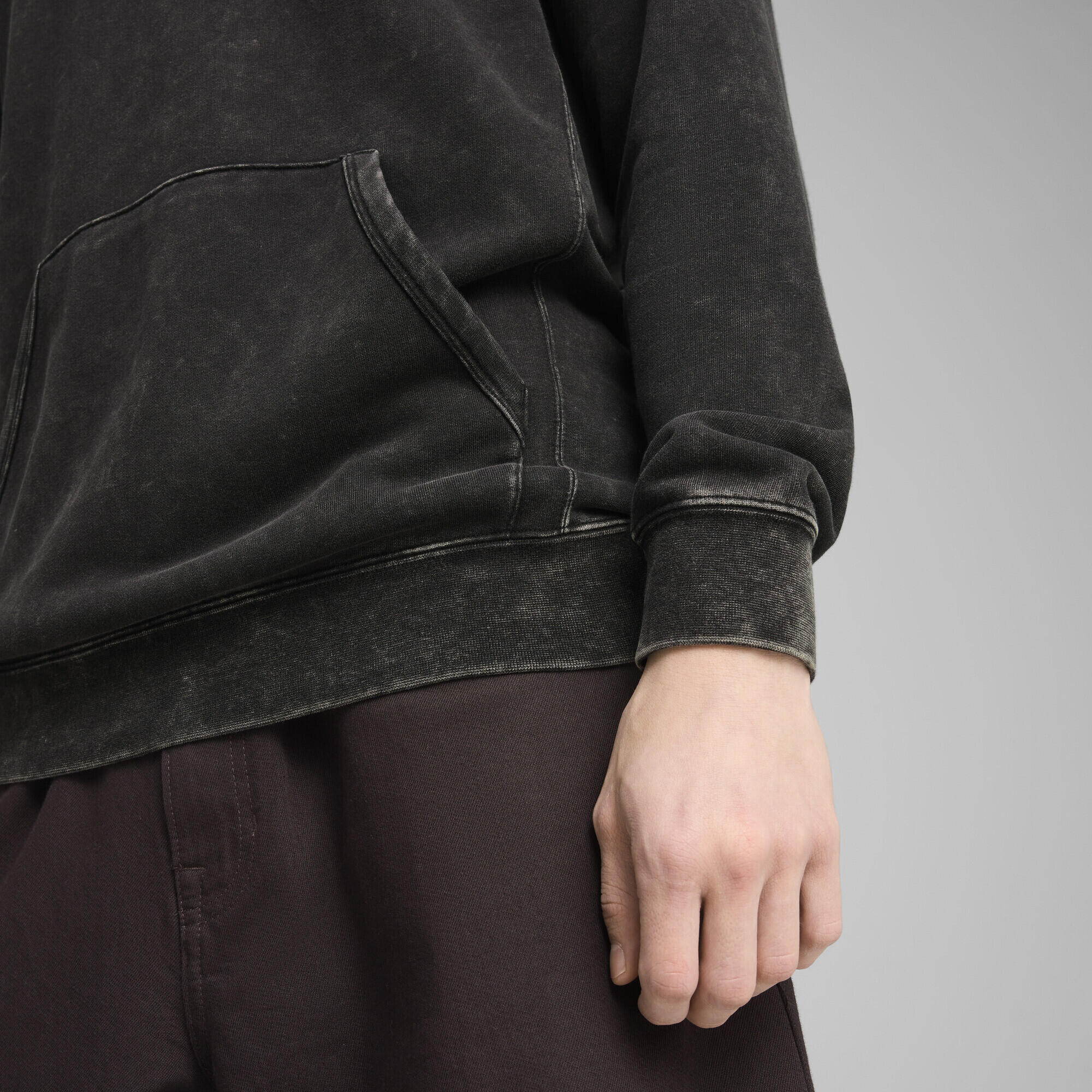 Felpa con cappuccio PUMA Class Washed da uomo PUMA Black 3/7