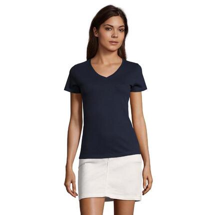 Dames Imperial V Hals Tshirt (Wit)