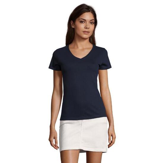 Dames Imperial V Hals Tshirt (Franse marine)