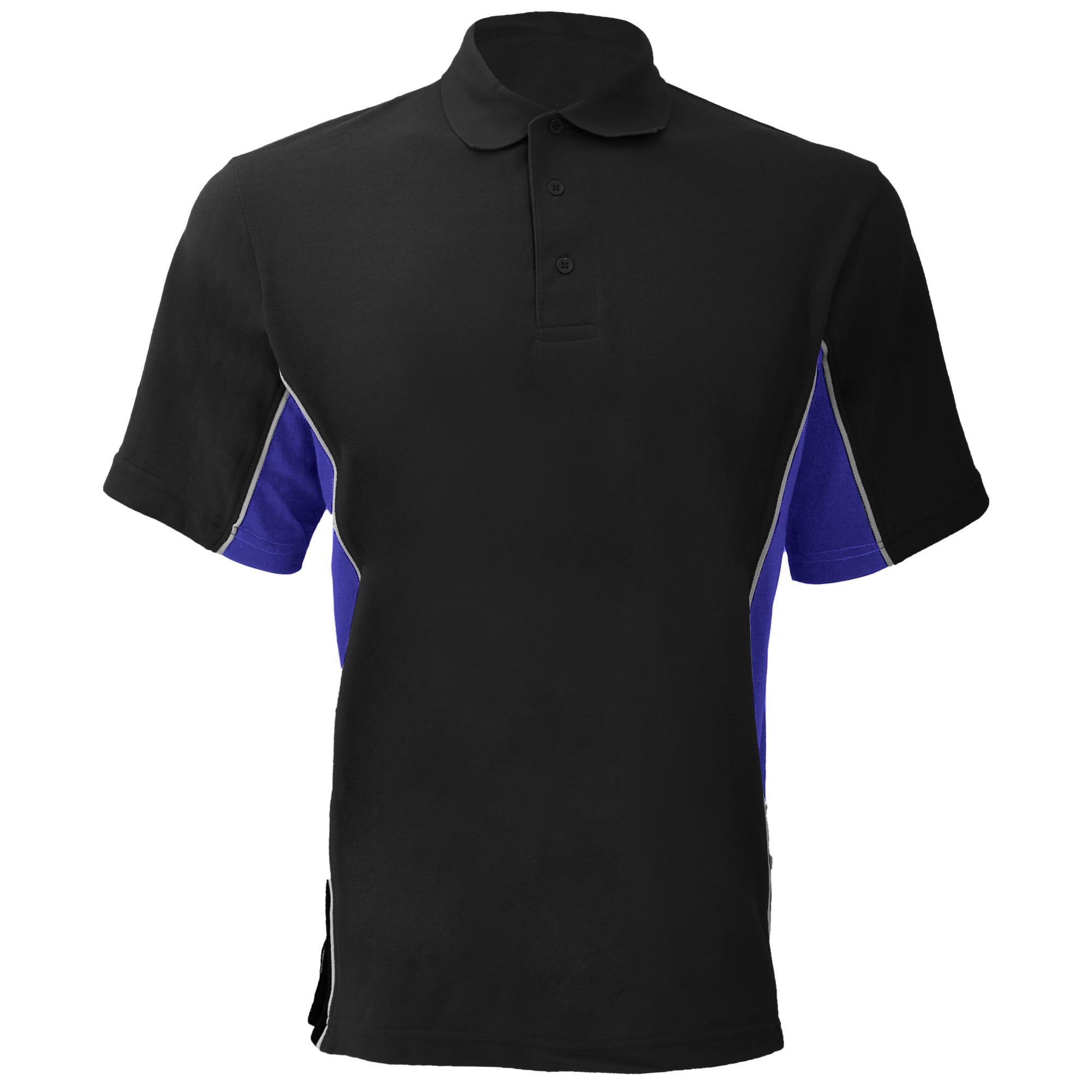 GAMEGEAR ® Polo Manica Corta Uomo GAMEGEAR Nero/Blu Reale/Bianco