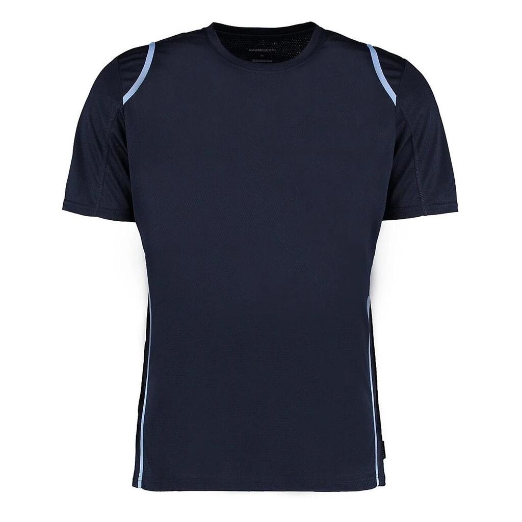 ® Cooltex® Short Sleeved TShirt / Mens Sportswear (Navy/Light Blue)