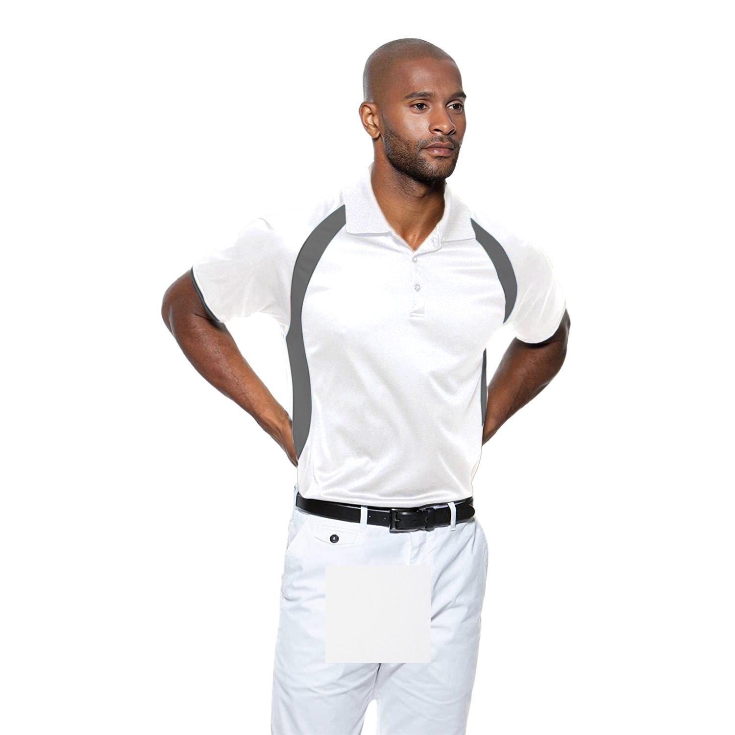 ® Polo Manica Corta Uomo GAMEGEAR Bianco/Grigio 2/3