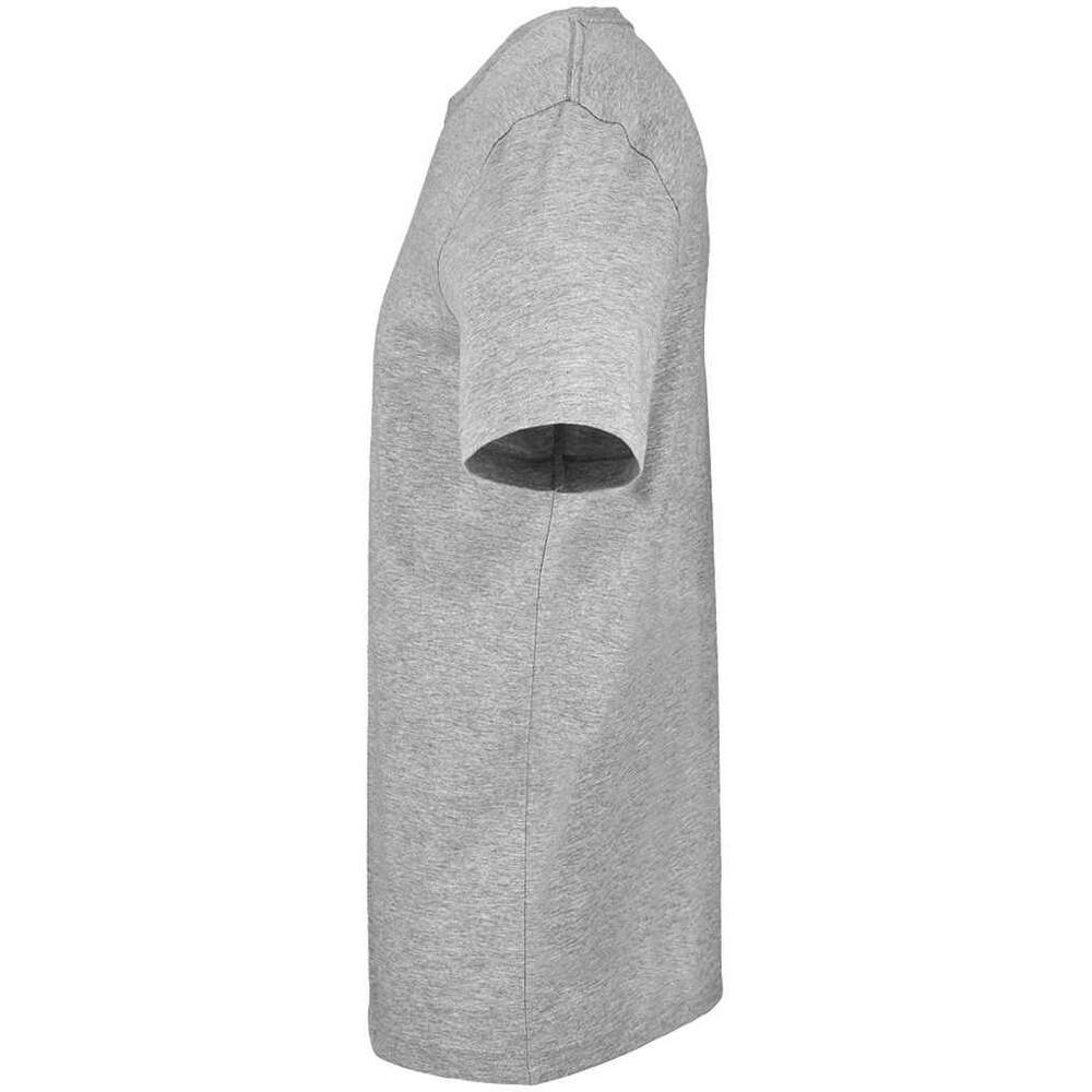 Unisex Adult Marl TShirt (Light Grey) 3/4