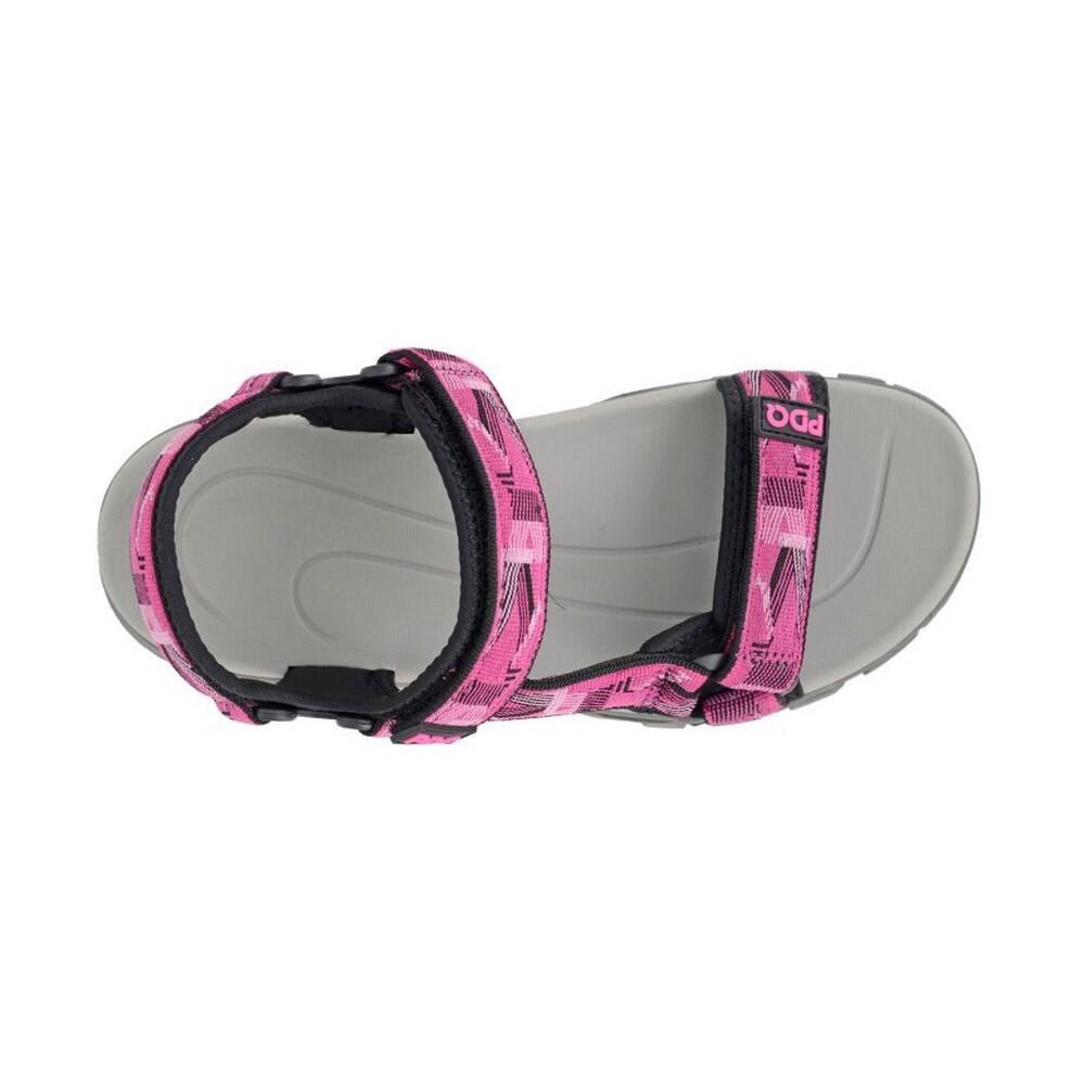 Sandali Logo Donna PDQ Fucsia Nero 2/3