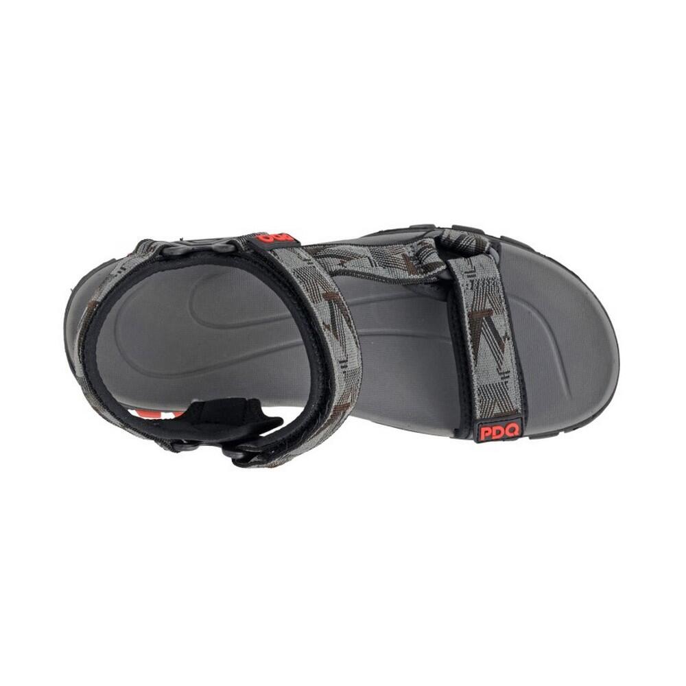 Mens Logo Sandals (Grey/Black) 2/3