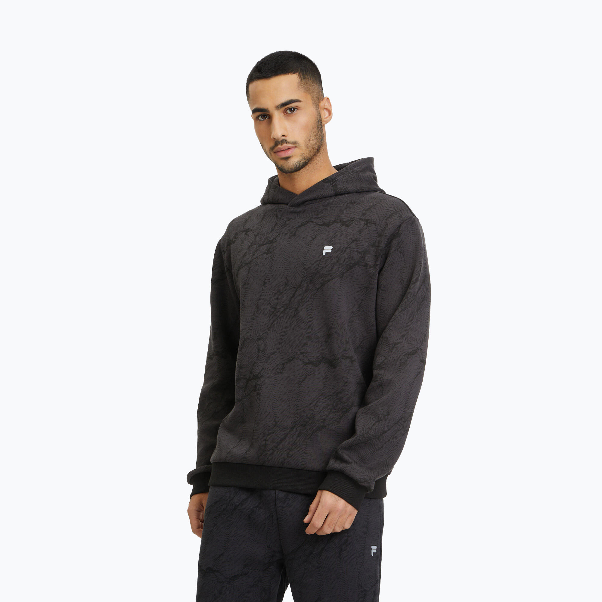 Felpa da uomo con cappuccio FILA Redford AOP 5/7