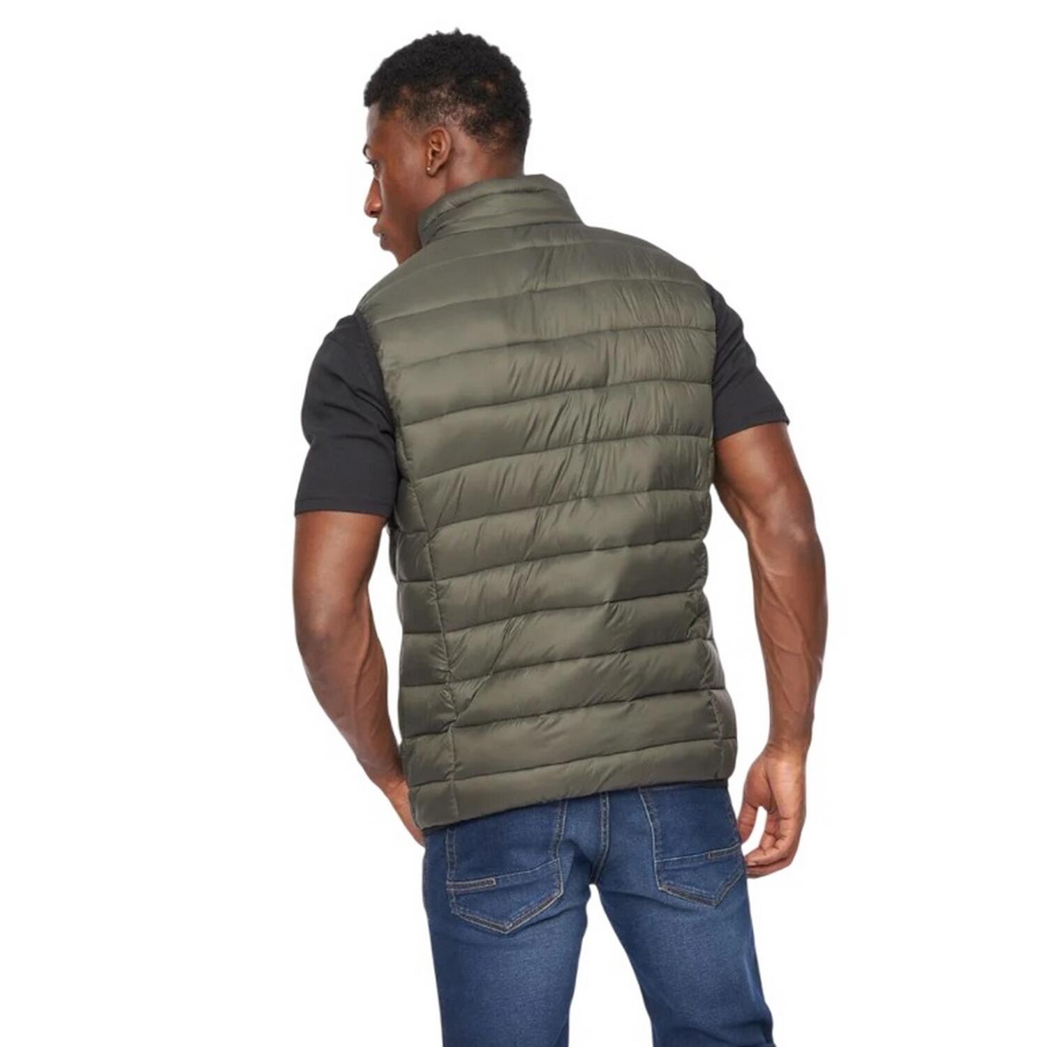Mens Gattering Gilet (Olive) 2/3
