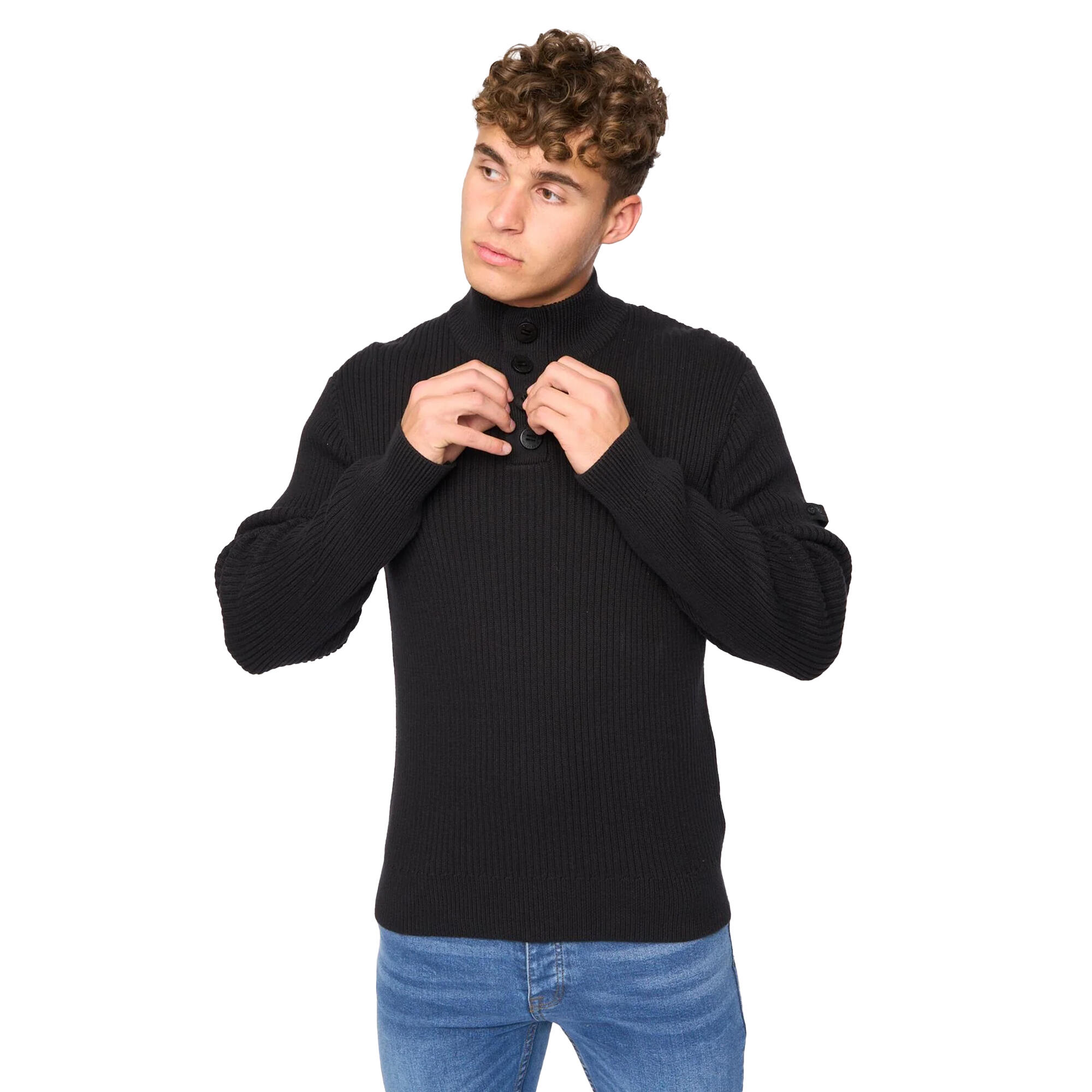 "Wellburys" Pullover für Herren Schwarz 3/3