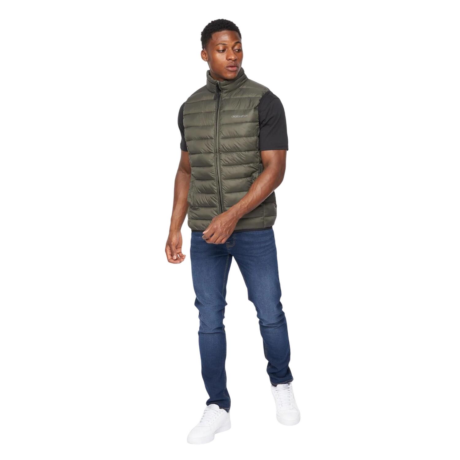 Mens Gattering Gilet (Olive) 3/3
