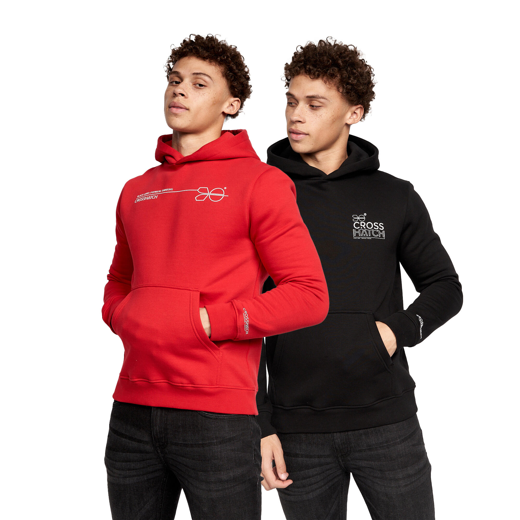 Mens Karver Hoodie (Red/Black) 1/4