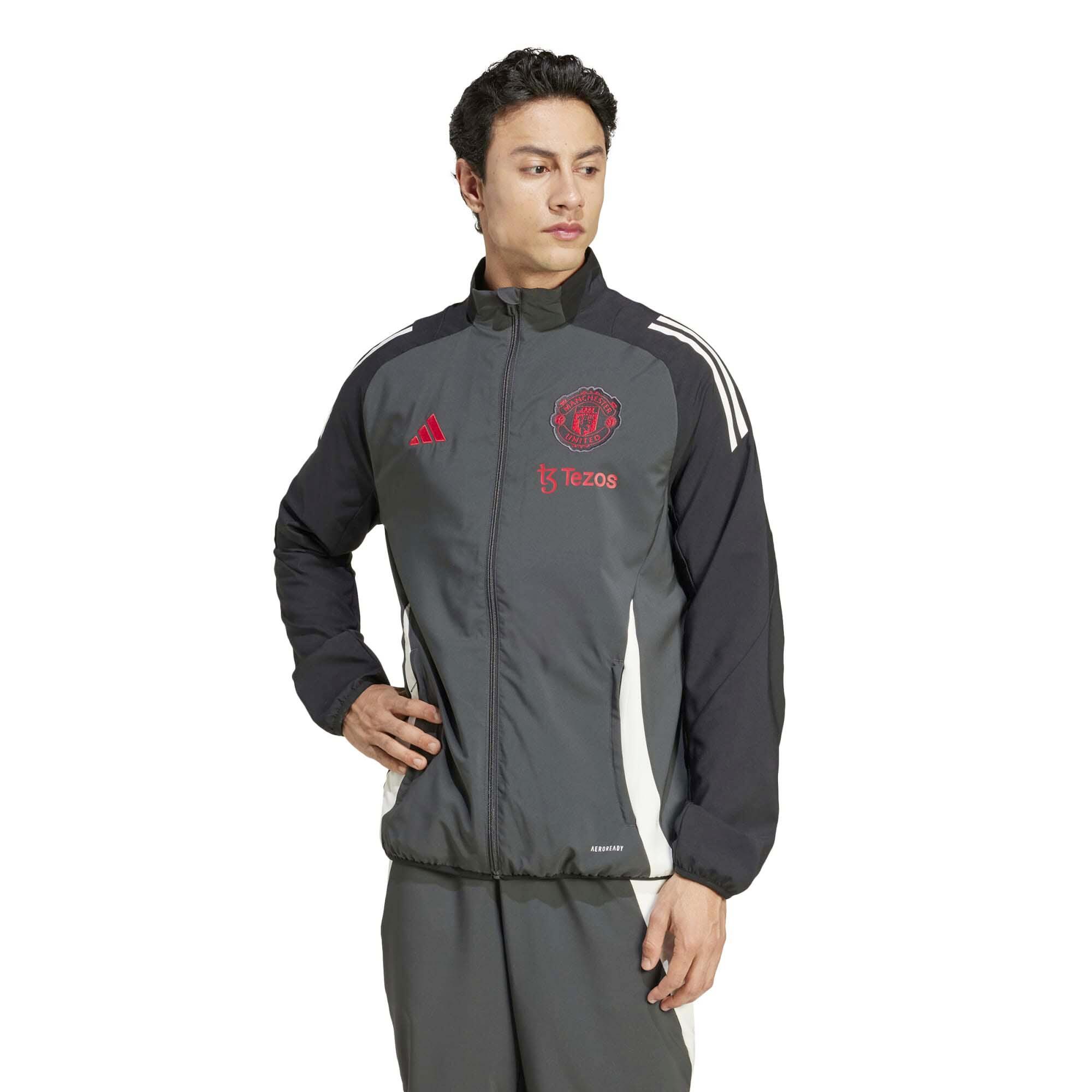 Sweat-Shirt Adidas Sport Mufc Eu Pre Jkt Adulte 2/6