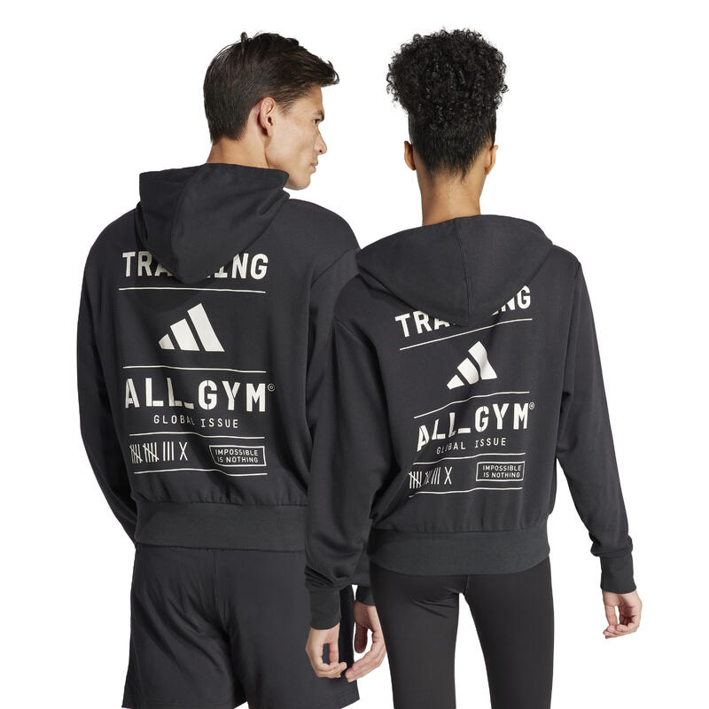 Sweat à Capuche Gym Pump Cover Noir - IS2355