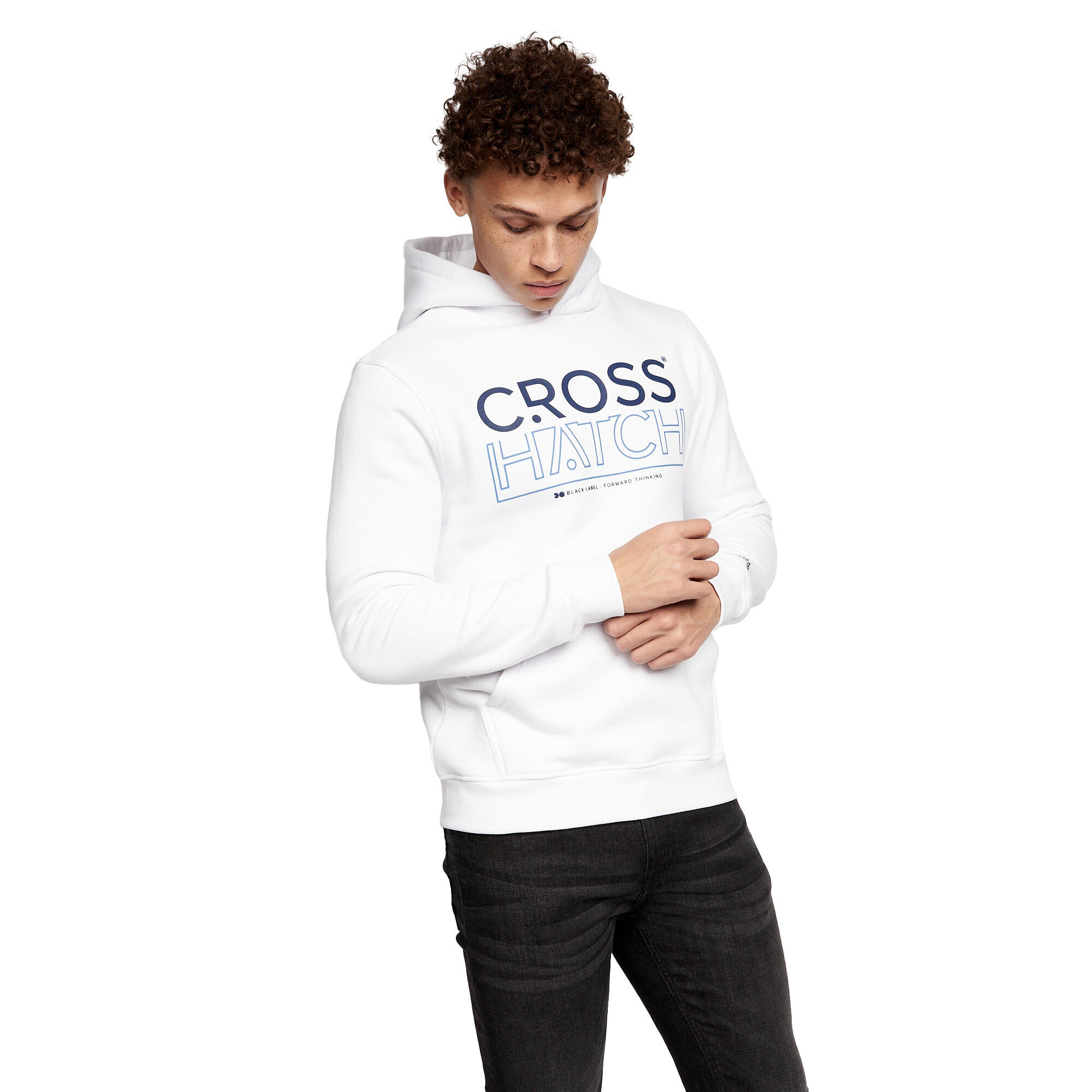 Mens Hensal Hoodie (Pack of 2) (Navy/White) 3/4