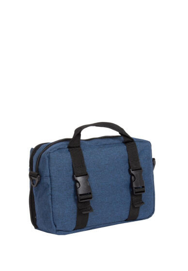 Navy Nylon Fietstas met Schouderhengsel - 3L 3/7