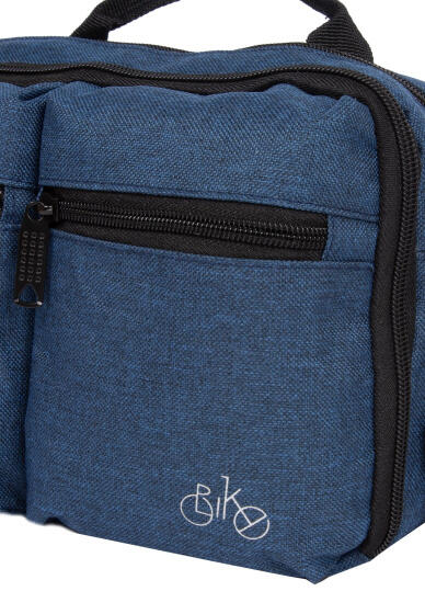 Navy Nylon Fietstas met Schouderhengsel - 3L 5/7
