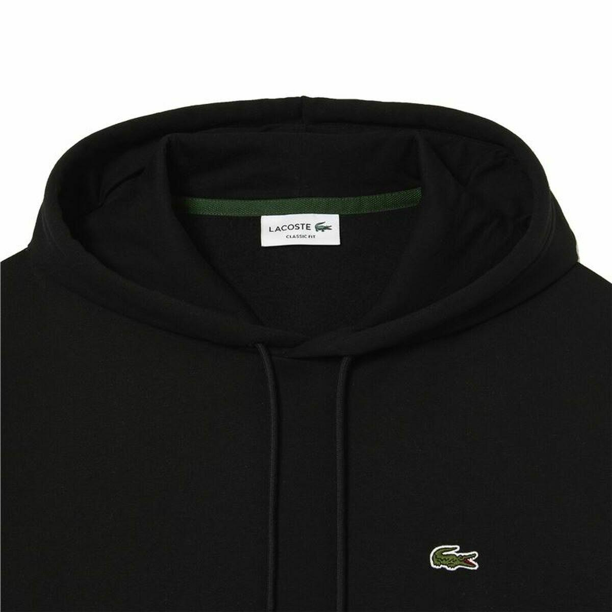 Bluza z kapturem Męska Lacoste Czarny 2/7