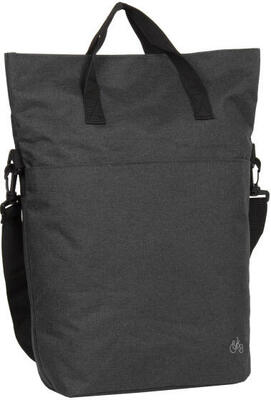 Moderne schwarze Fahrradtasche mit Schultergurt - 12L