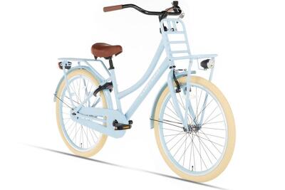 Cortego transporter meisjesfiets 24 inch - blauw - transportfiets - kinderfiets