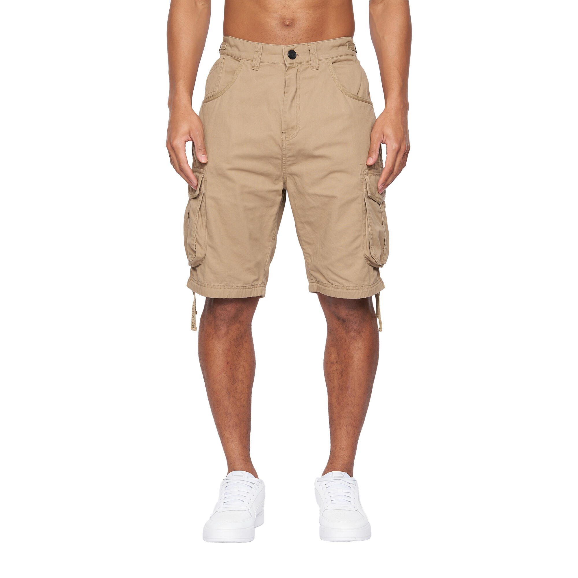 CROSSHATCH Mens Jamstar Cargo Shorts (Tan)