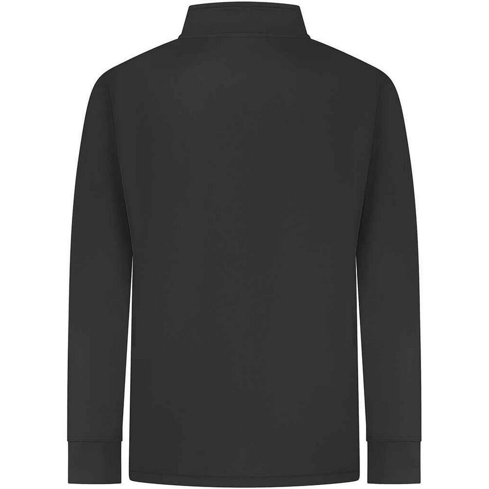 Mens Quarter Zip Track Top (Black) 2/3