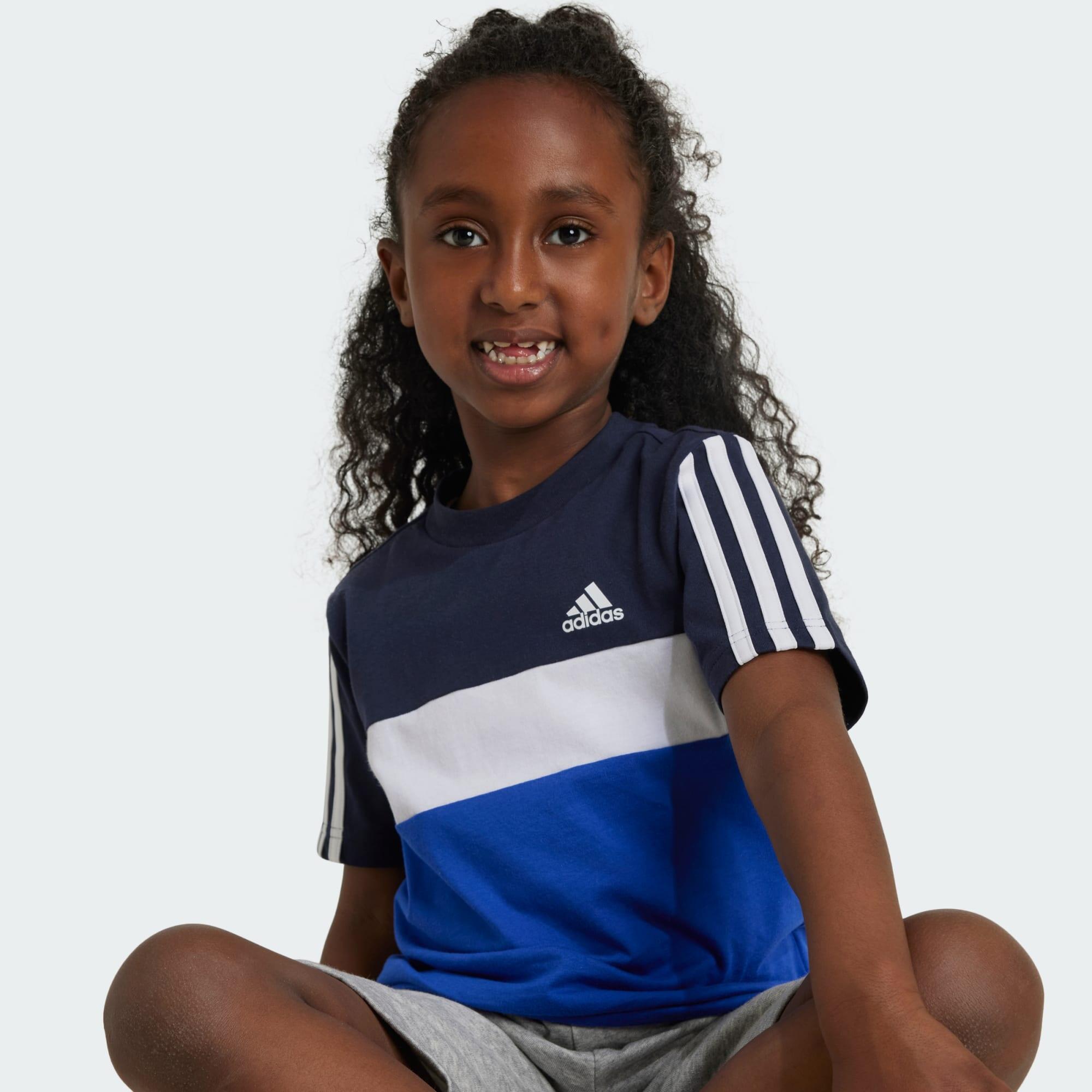 T-shirt en coton colorblock Tiberio 3-Stripes Enfants 5/5
