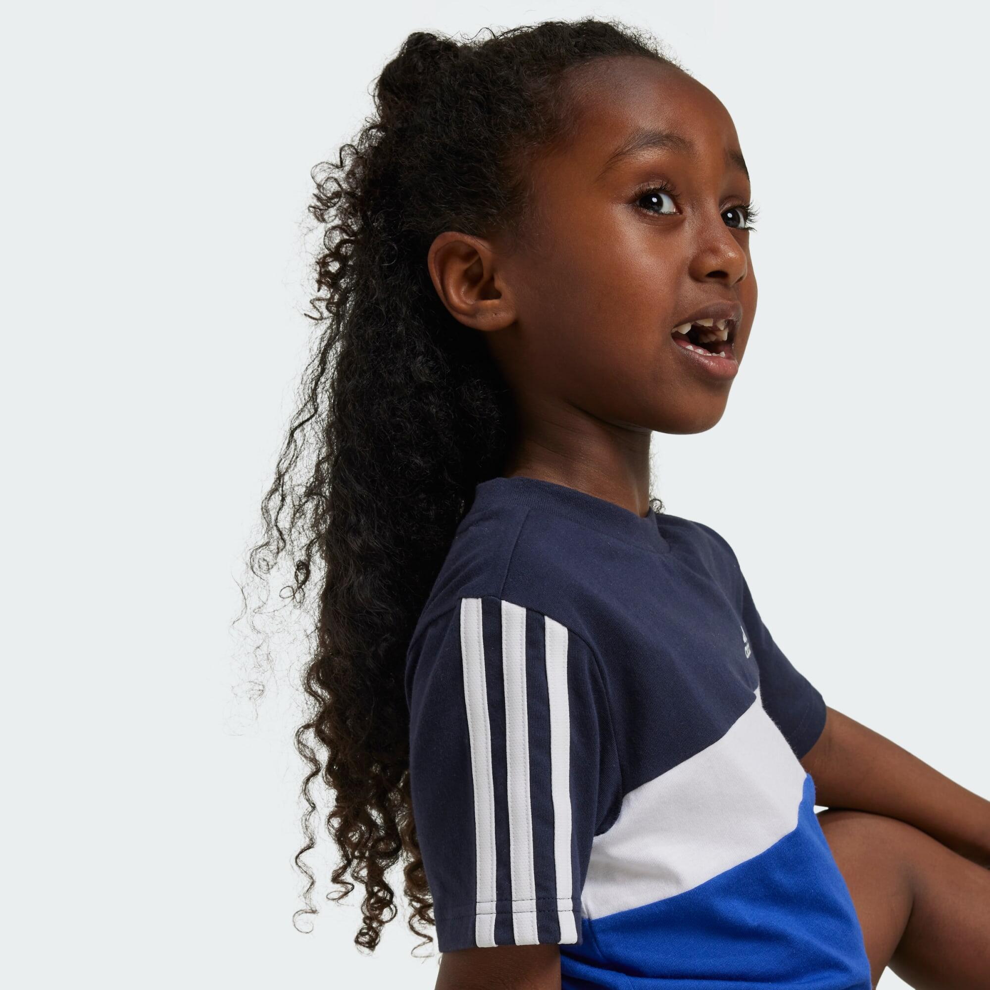 T-shirt en coton colorblock Tiberio 3-Stripes Enfants 4/5