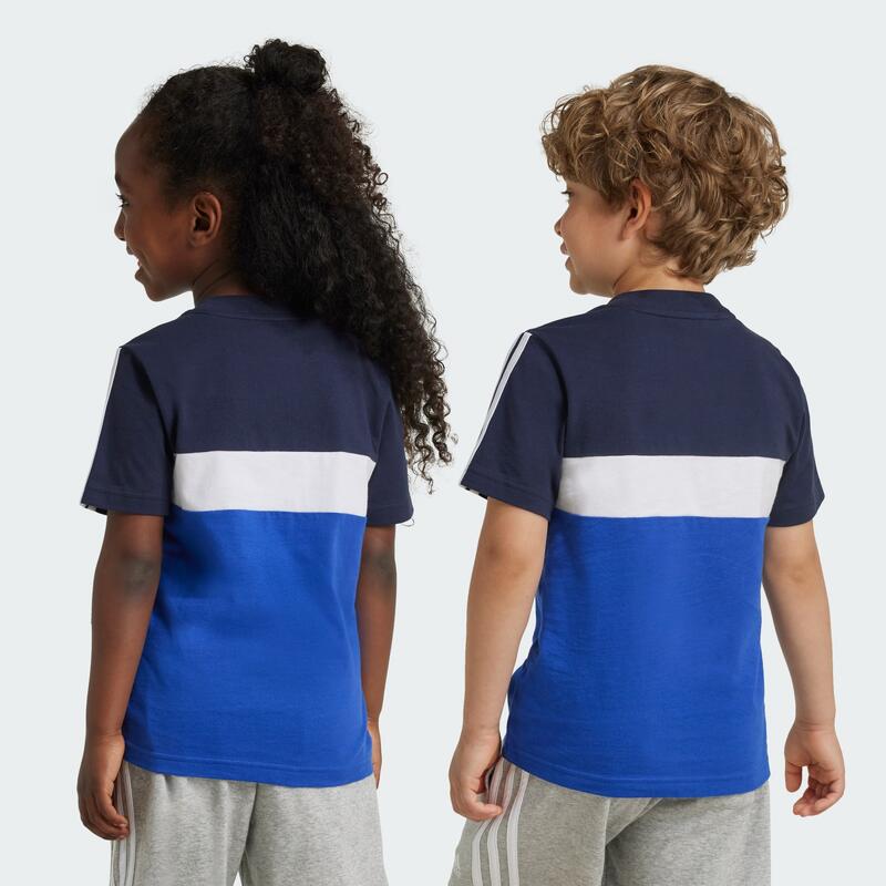 T-shirt en coton colorblock Tiberio 3-Stripes Enfants