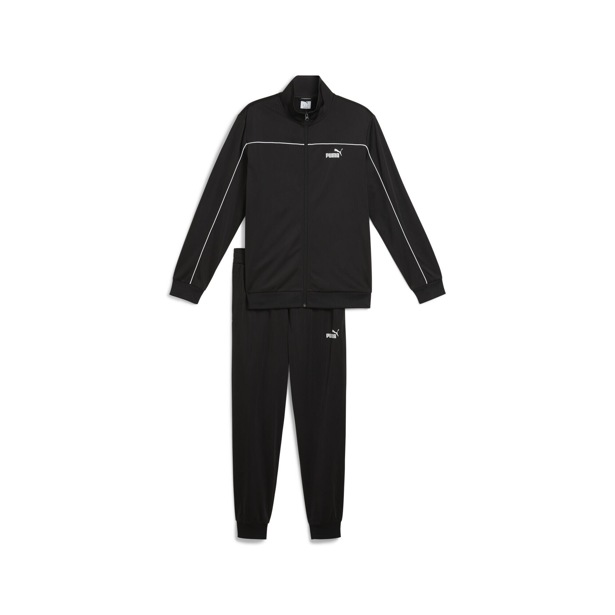 Poly-trainingspak met biezen voor heren PUMA Black 5/7
