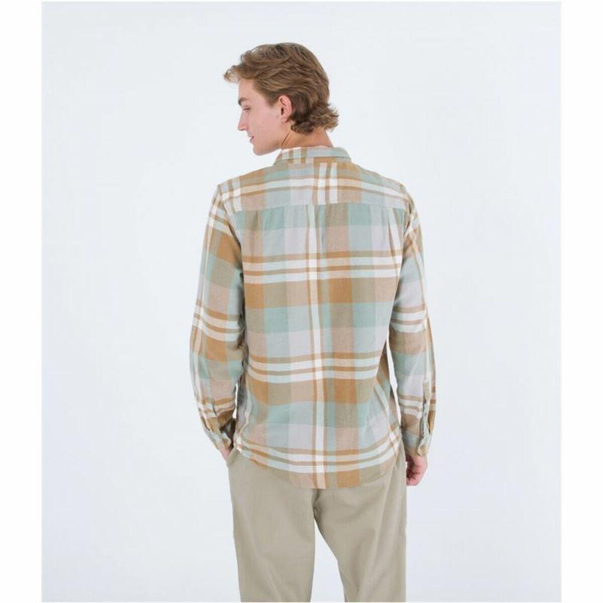 Camisa de Manga Comprida Homem Hurley Portland Organic Castanho 2/4