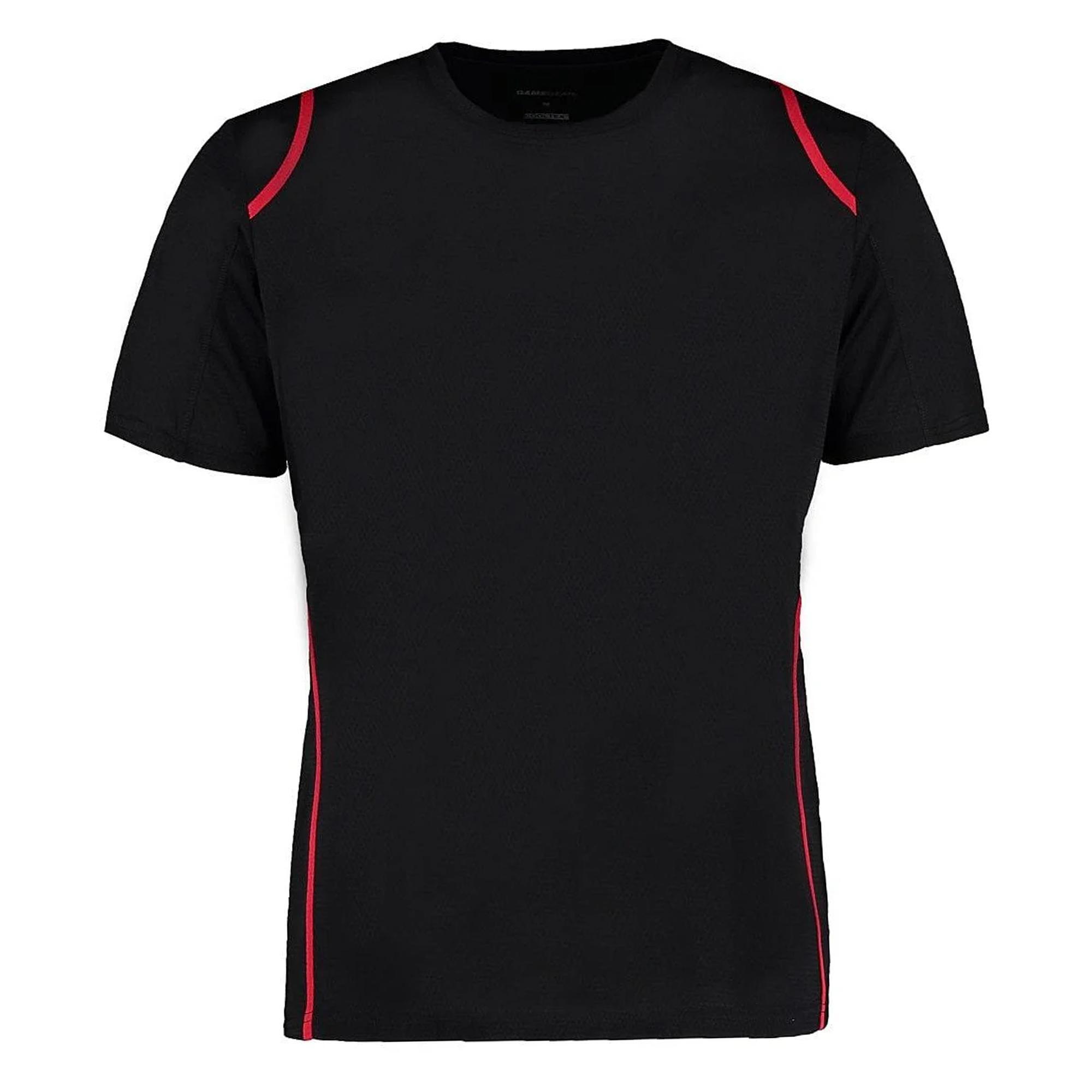 GAMEGEAR ® Maglia Sportiva Uomo GAMEGEAR Nero/Rosso