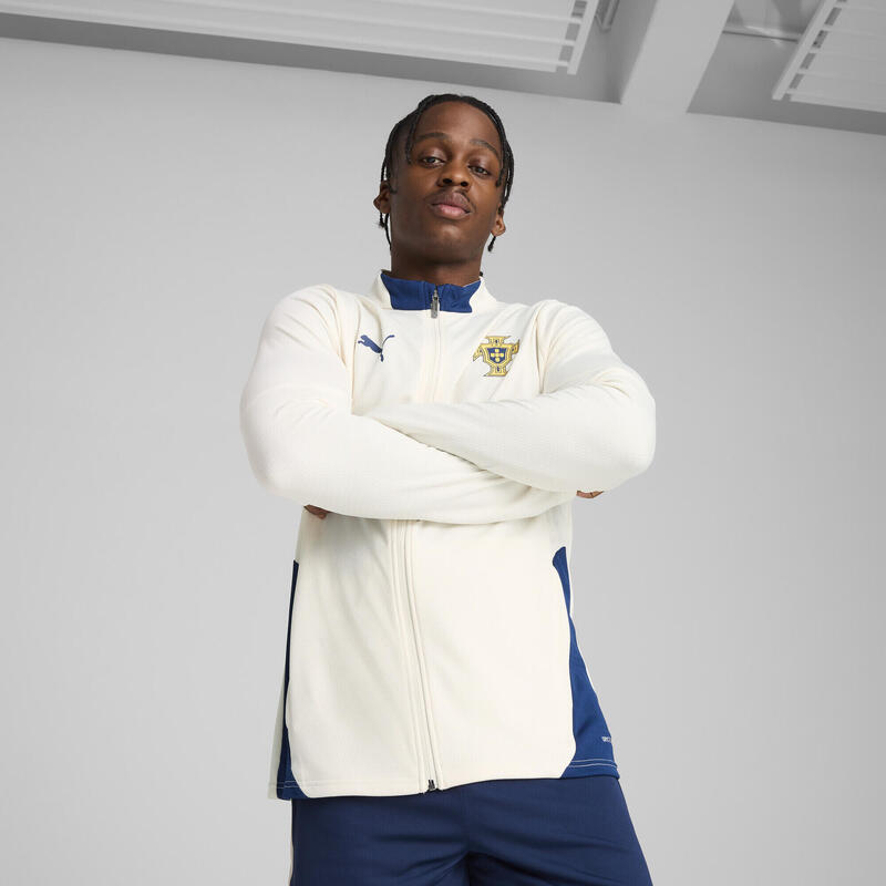 Veste d’entraînement Portugal Homme PUMA Sugared Almond Persian Blue Beige