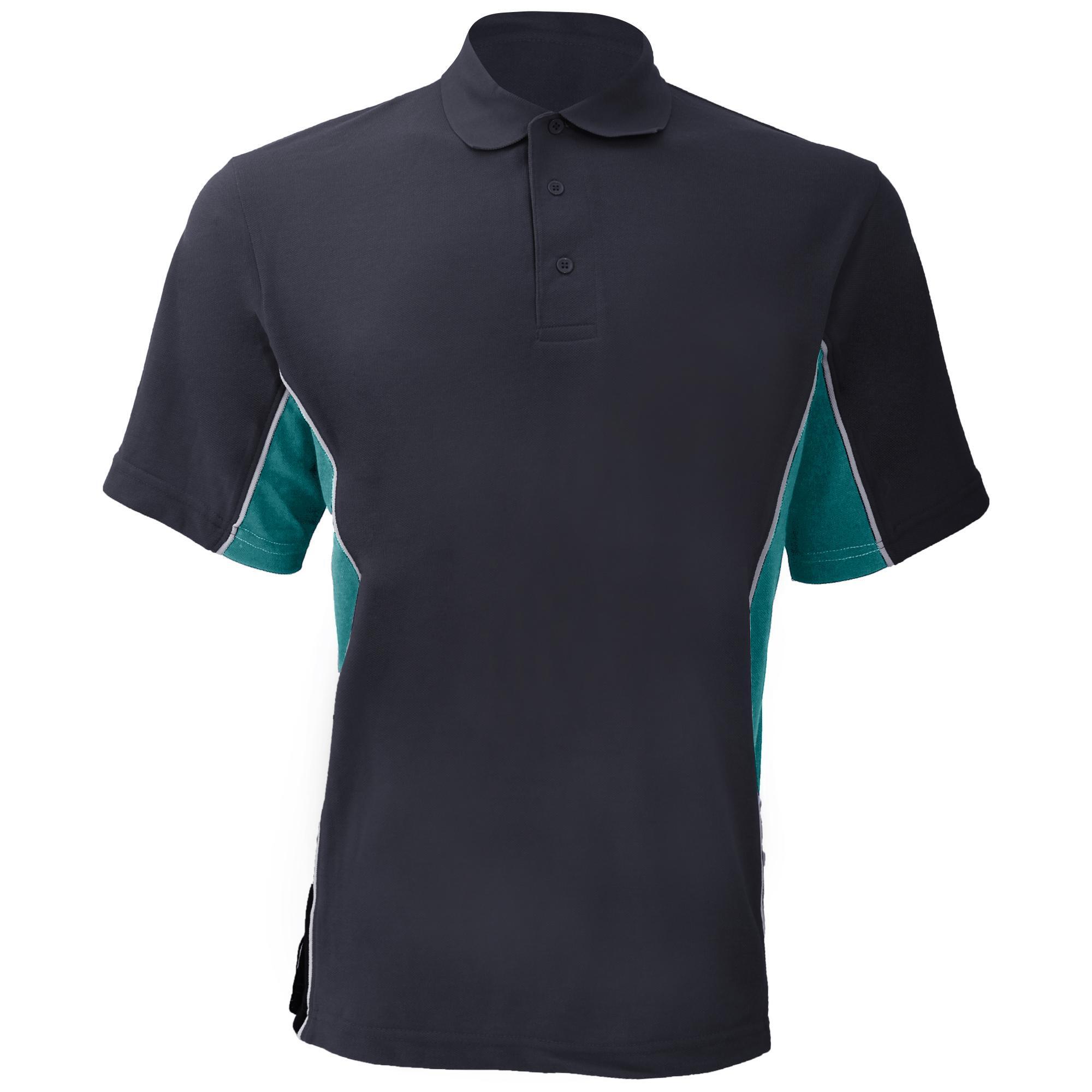 GAMEGEAR ® Polo Manica Corta Uomo GAMEGEAR Blu Navy/Turchese
