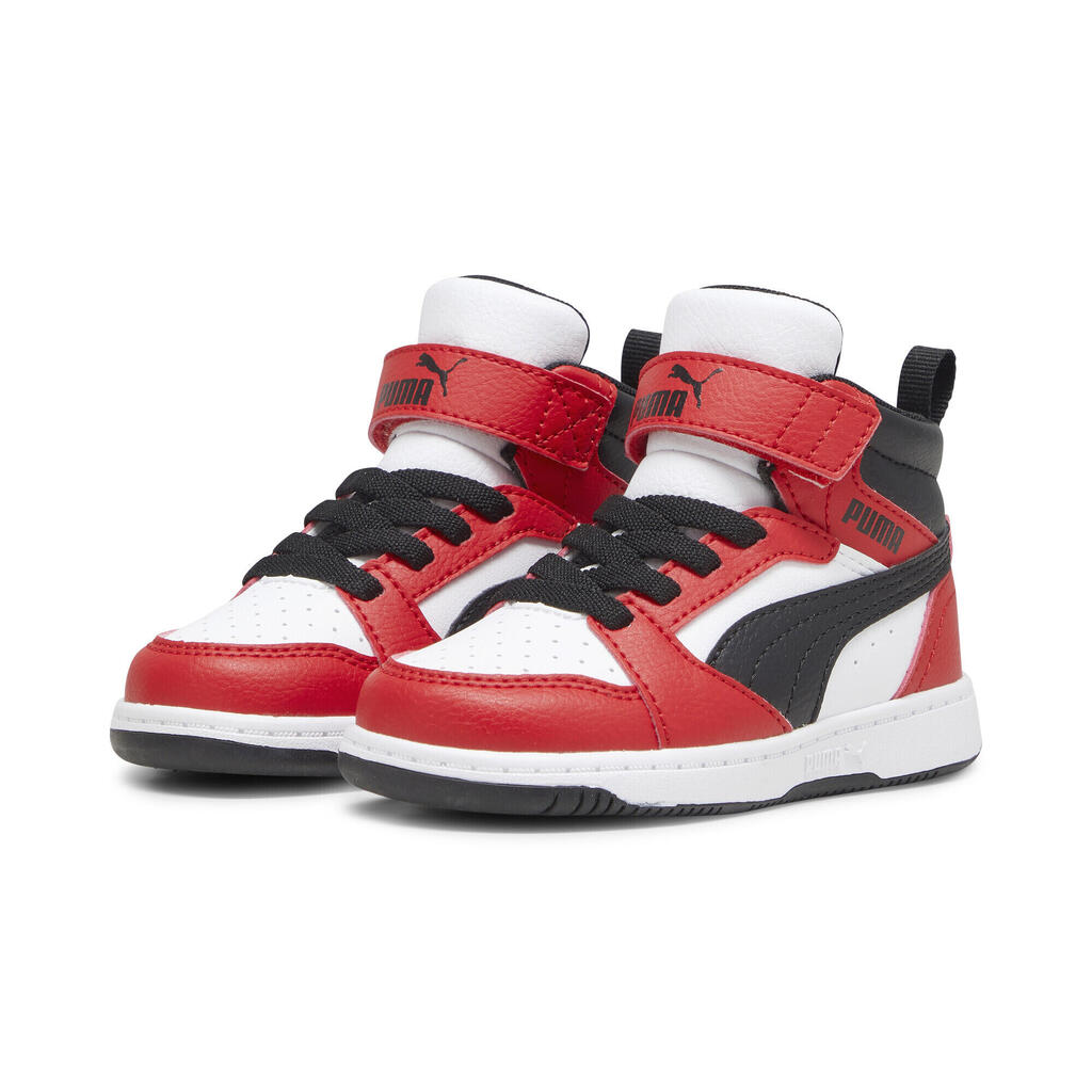 WHITE / BLACK / RED