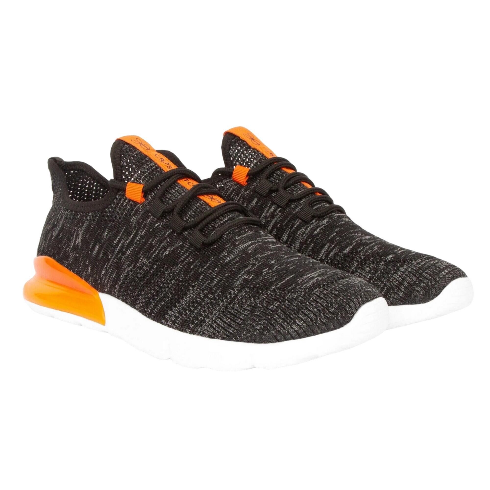 CROSSHATCH Mens Smitlay MVE Trainers (Black/Orange)
