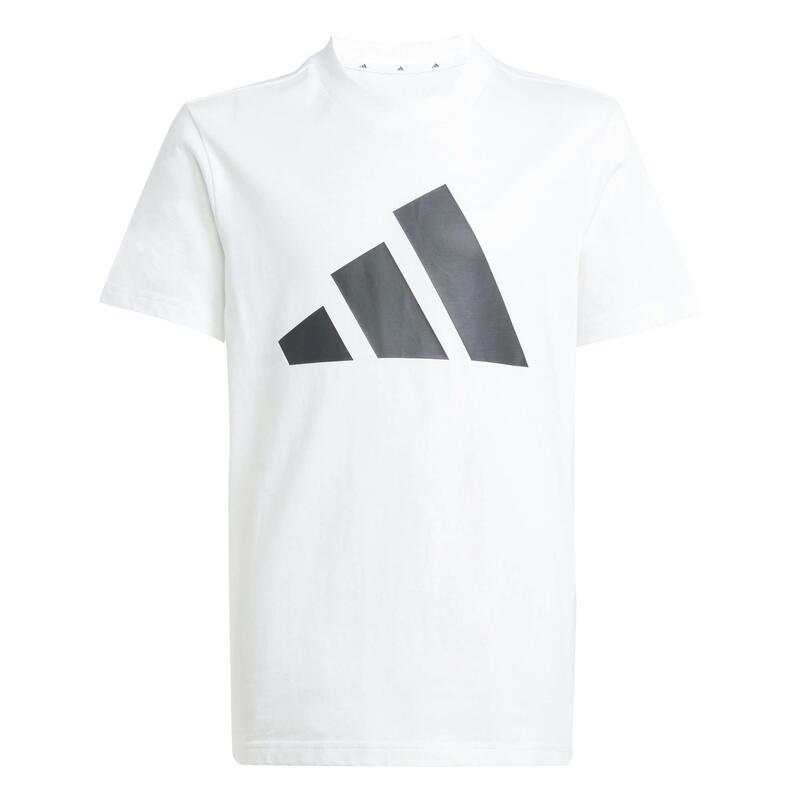Set adidas alb/negru junior - tricou și pantalon scurt
