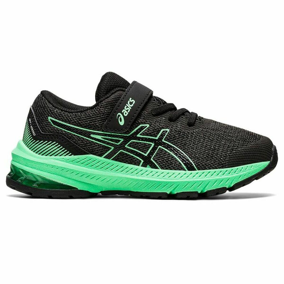 Chaussures de Running pour Enfants Asics GT-1000 11 Noir/Vert 2/5