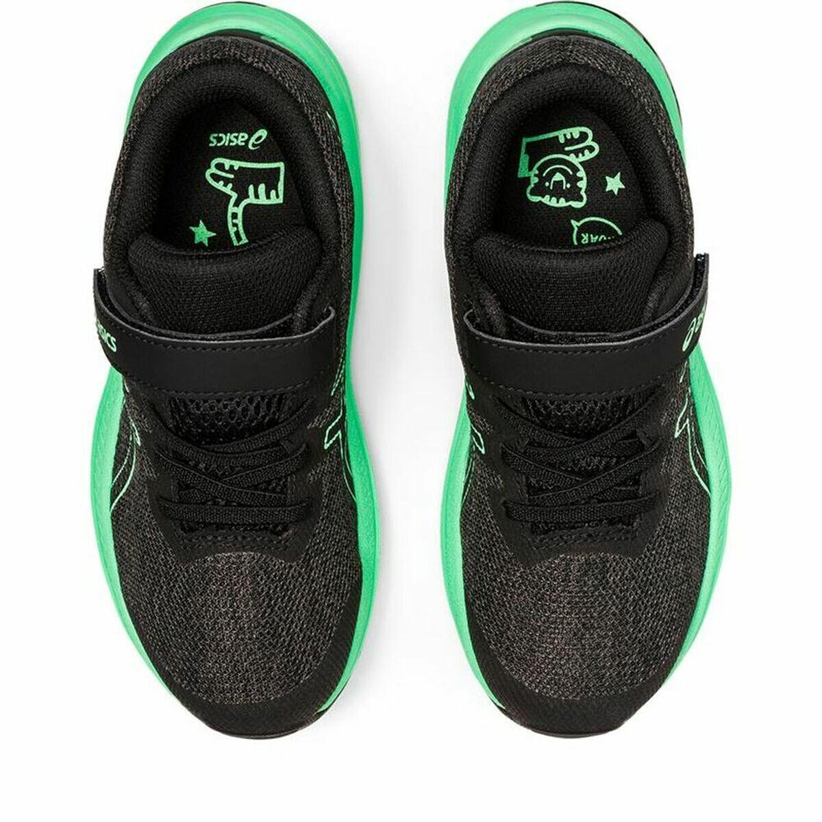 Chaussures de Running pour Enfants Asics GT-1000 11 Noir/Vert 4/5