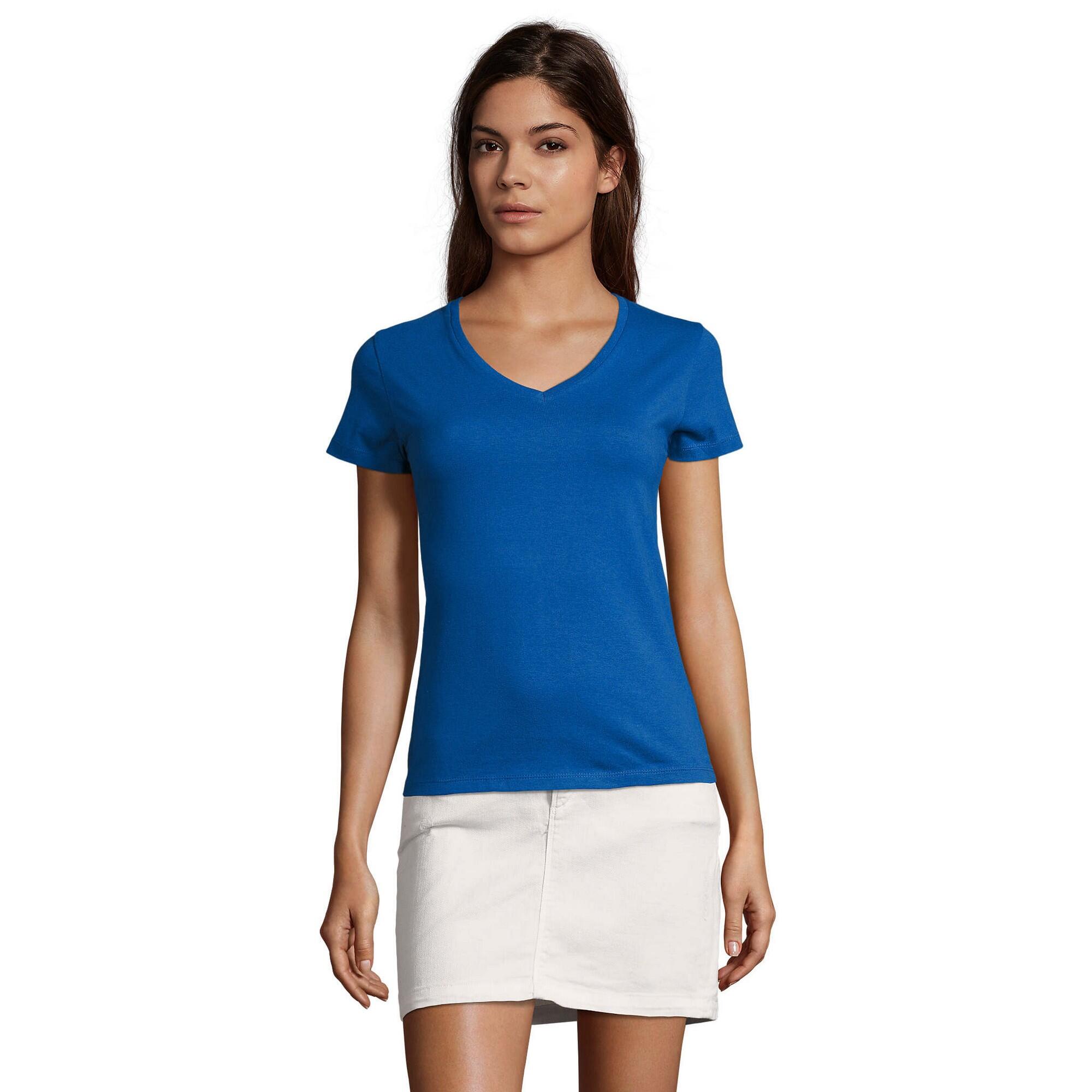 Sol's - Tshirt Imperial Femme (bleu Roi) - T-shirt Manches Courtes - Bleu - S - Decathlon