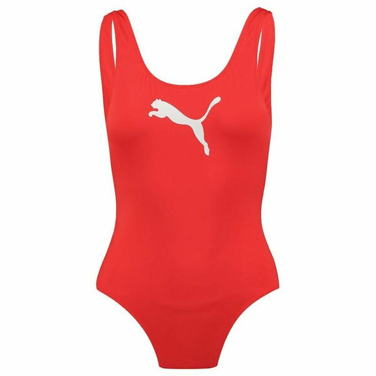 PUMA Damesbadpak Puma Swim Rood