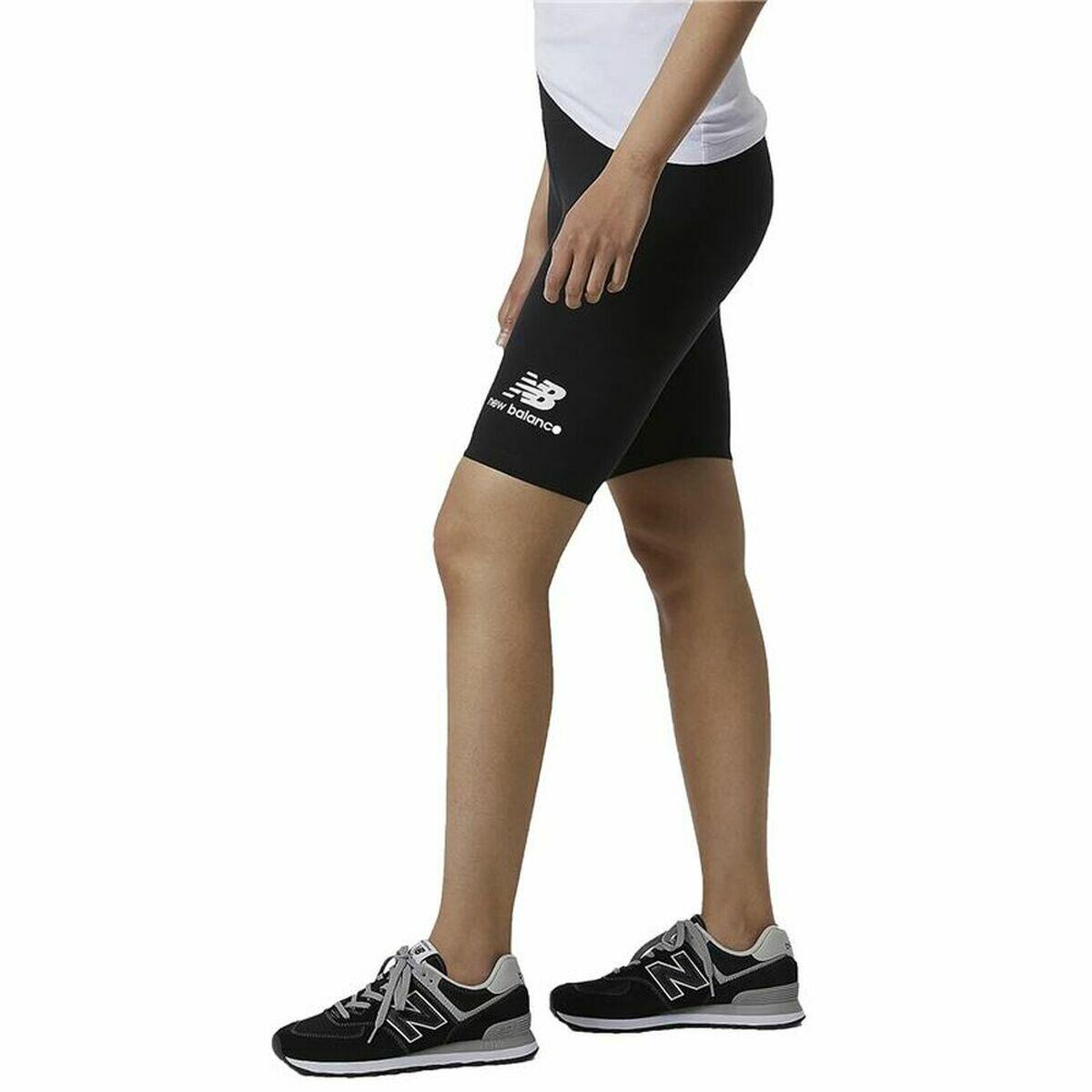 Leggings Sportivo da Donna New Balance Essentials Stacked Fitted Nero 3/5